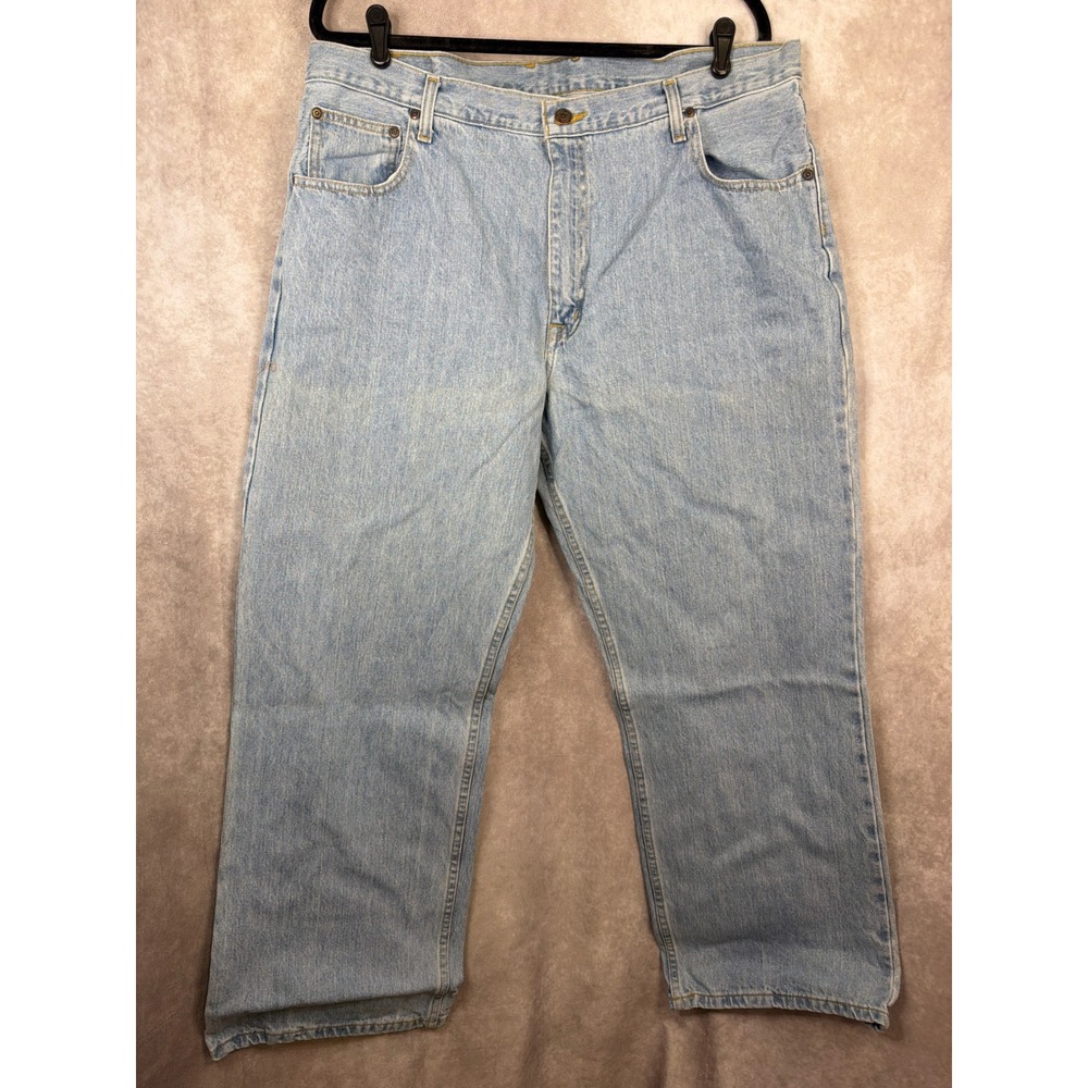 NWT Arizona Jeans Co Mens‎ Relaxed Fit Light Wash Denim Jeans 40x30